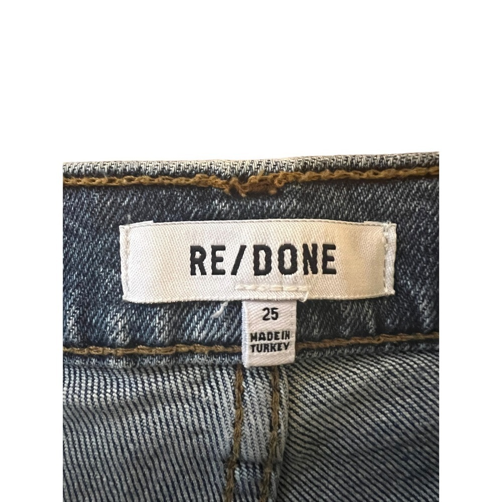 Re/Done Originals 70s Straight Medium Wash Jeans Size 25 - Picture 5 of 9